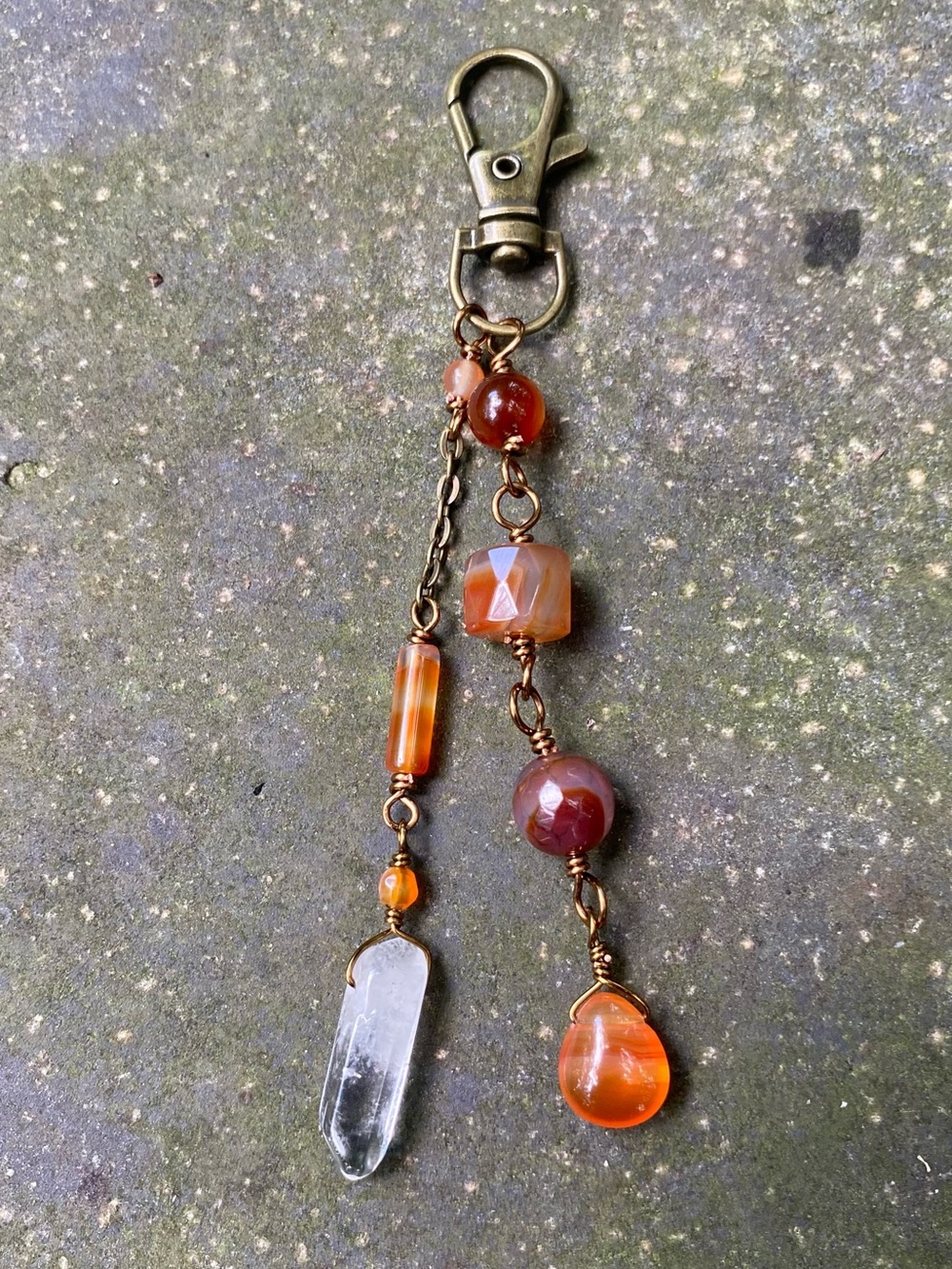 Carnelian Purse Charm